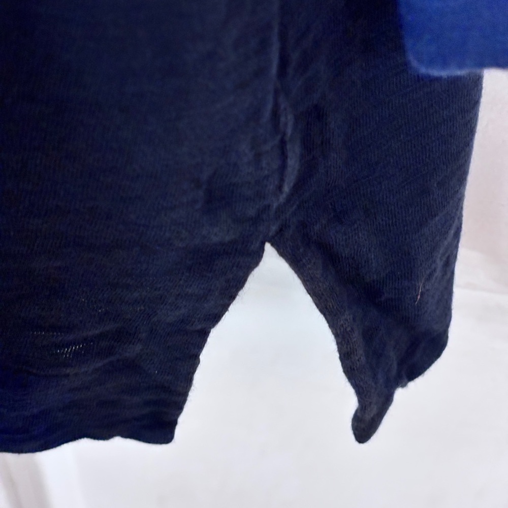 Chicos Deep Navy V Neck With Patchwork Embroidere… - image 5